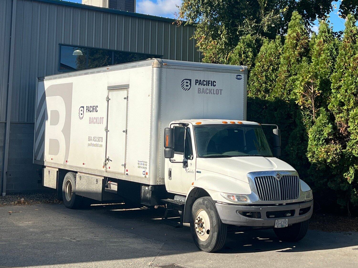 Pacific Backlot grip and electric truck opened for an equipment review in Kelowna
