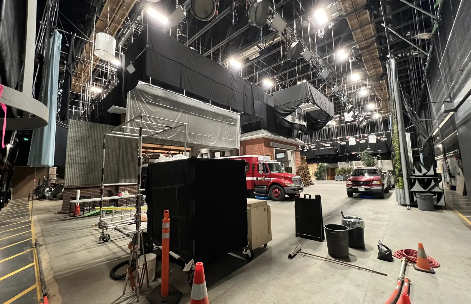 Vancouver Film Studios production floor during a KFS infrastructure visit