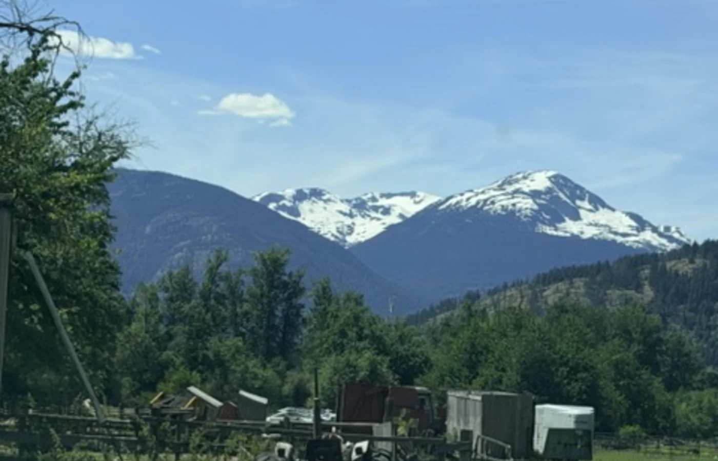 Mountain field-base photograph from Displaced