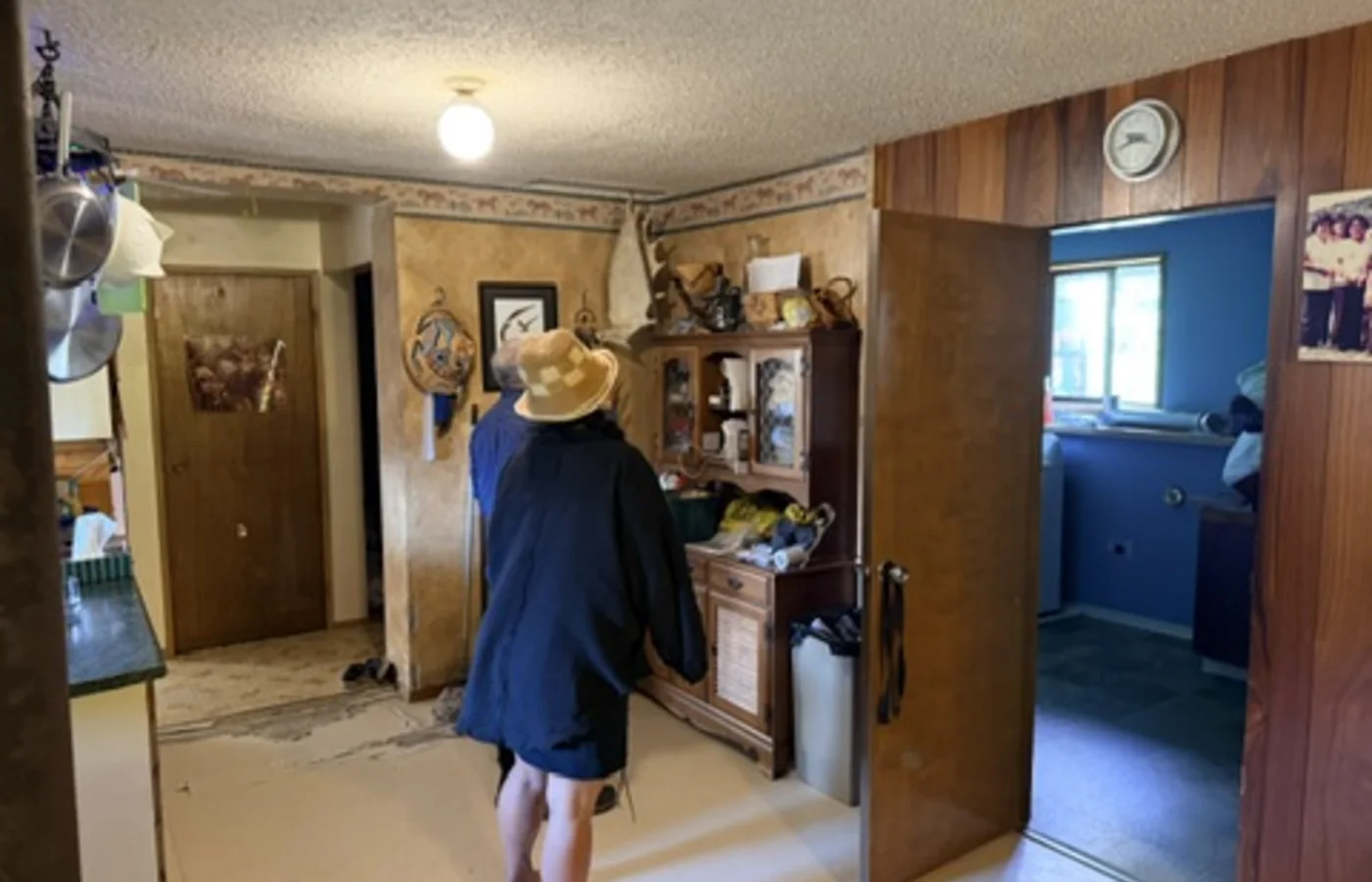 Interior location photograph from Displaced development work