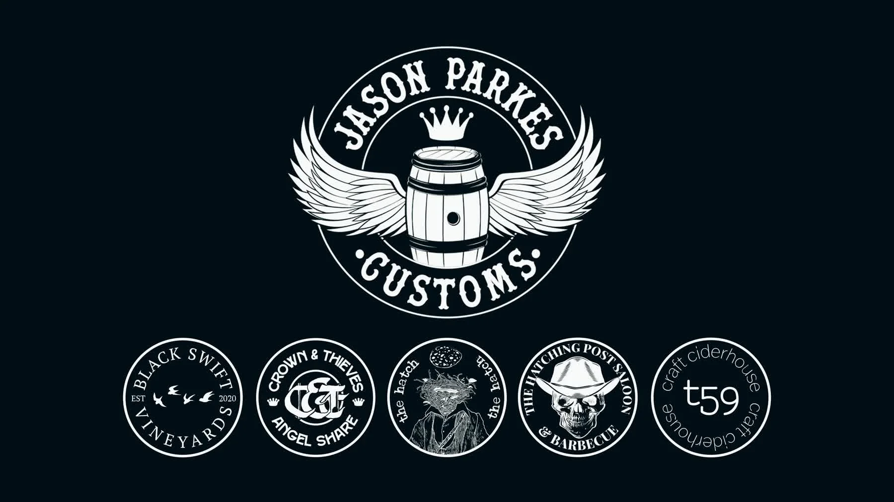 Jason Parkes Customs logo end card from the commercial