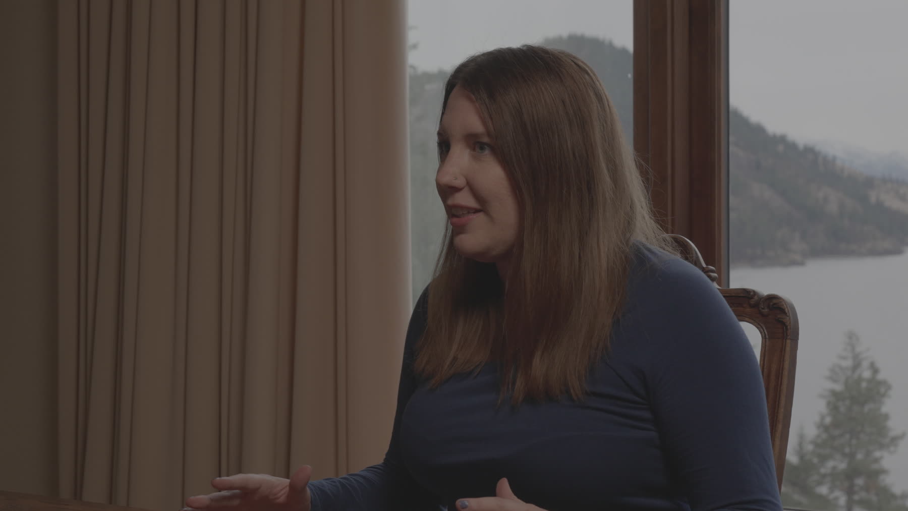 Interview capture from the Million Dollar Secret press and EPK day at Chateau Okanagan