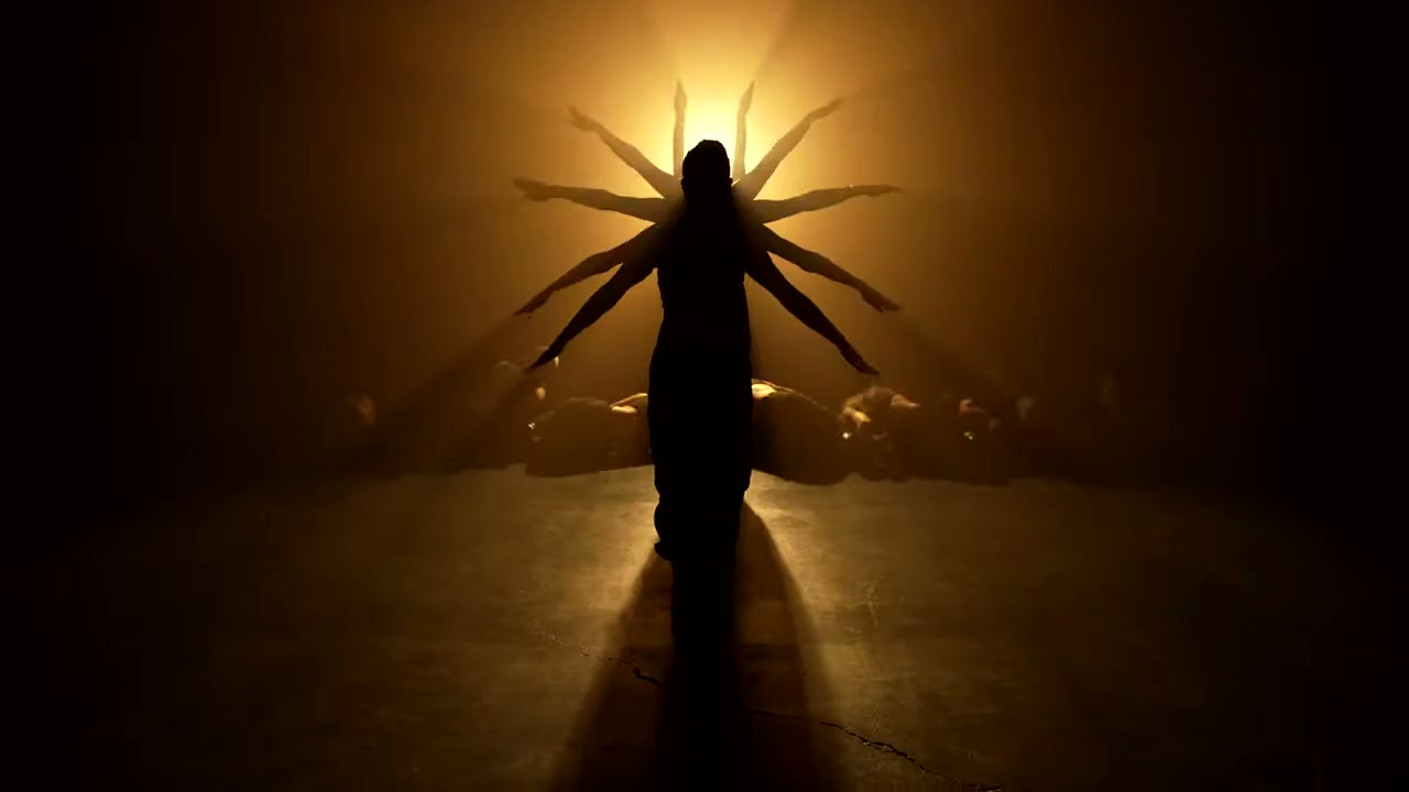 Hands and shadows in the opening light sequence of the 2023 Sockeye film